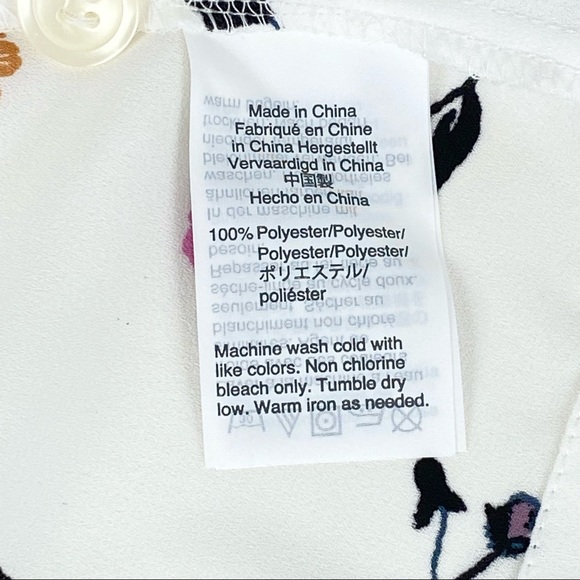 Madewell Short Sleeve Button Down Back Blouse Size Small - Picture 8 of 8